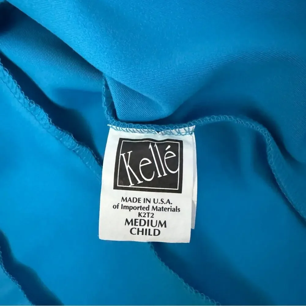 Kelle Turquoise Jacket And Wide Leg Pant Set size Medium Child